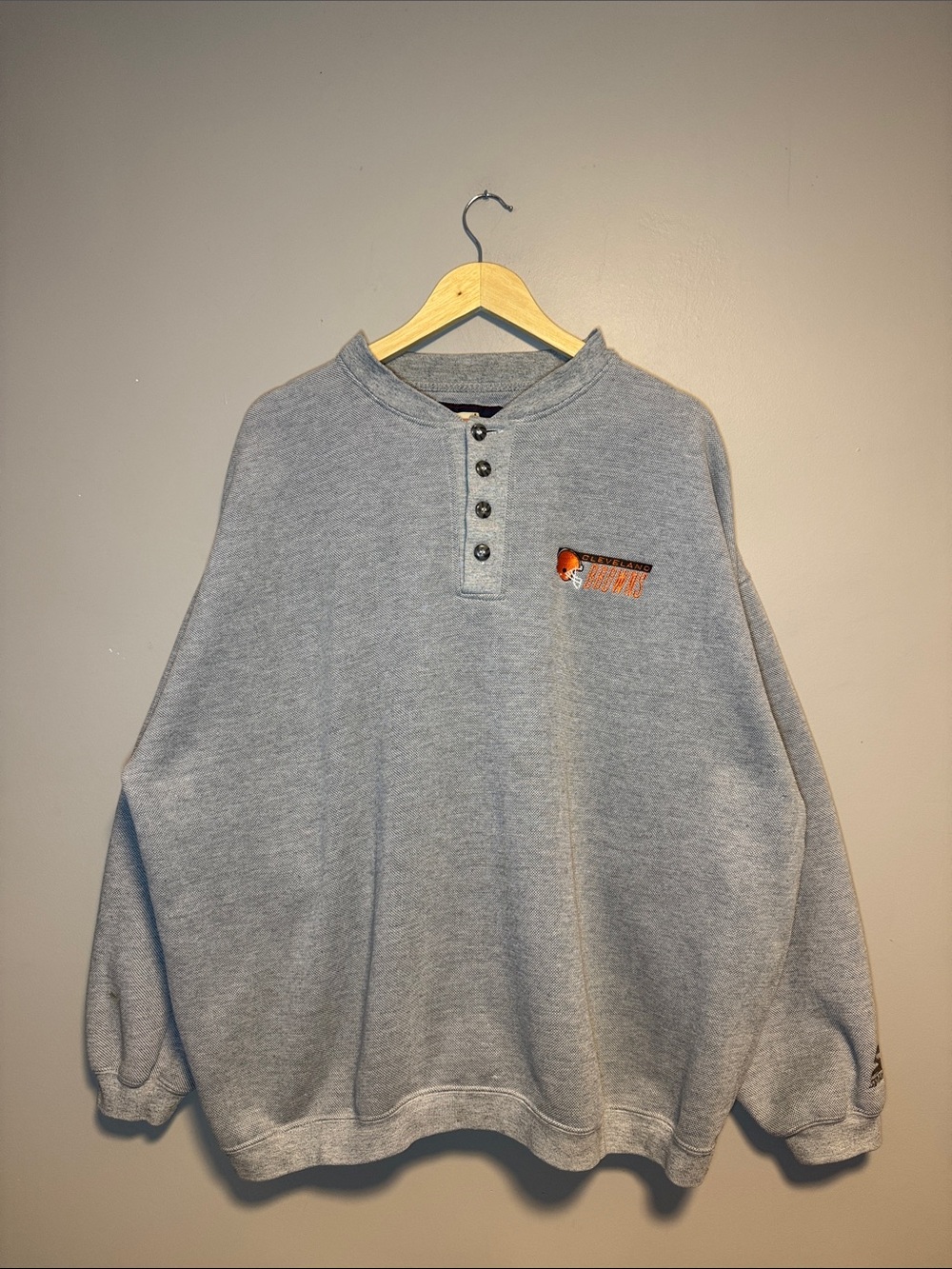 Vintage Cleveland Browns Long Sleeve Polo Rugby Sweater / XL / STARTER / 1990s